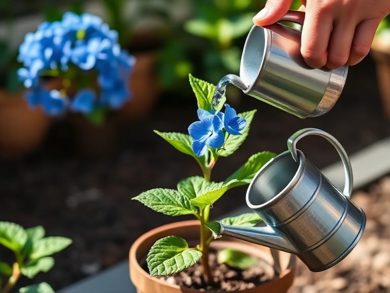 Cuidados básicos com hortênsias